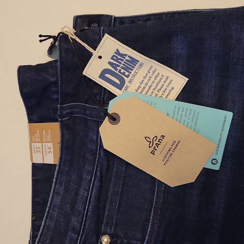 NWT Prana Hillgard jeans mens size 35x34 - Picture 2 of 16